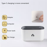 3D Flame Humidifier 300ML Ultrasonic Flame Aroma Diffuser Essential Oil Diffuser Top Sell