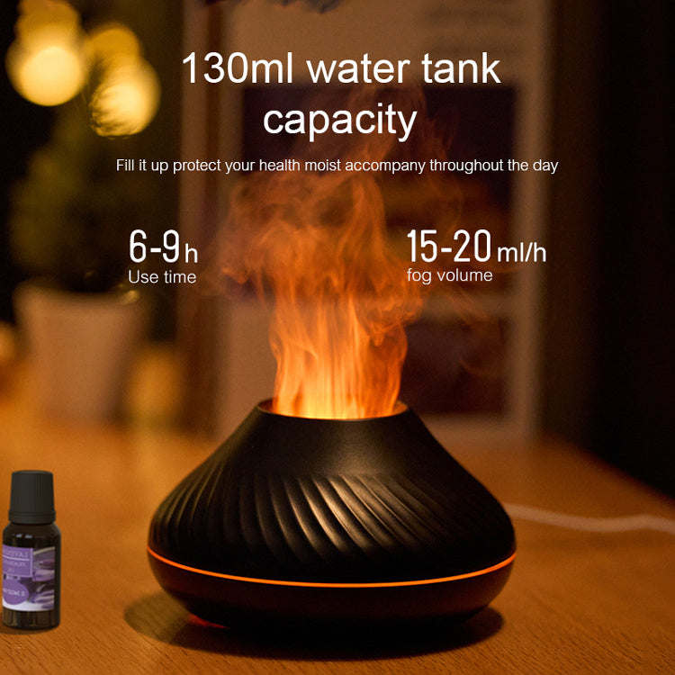 RGB 130ML Flame Humidifier Diffuser Aroma